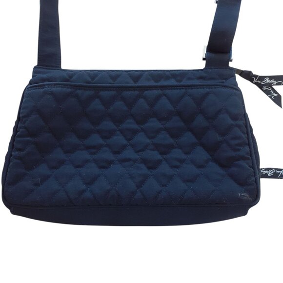 Vera Bradley Black Quilted Shoulder Crossbody Purse Bag Adjustable Strap - Picture 2 of 6